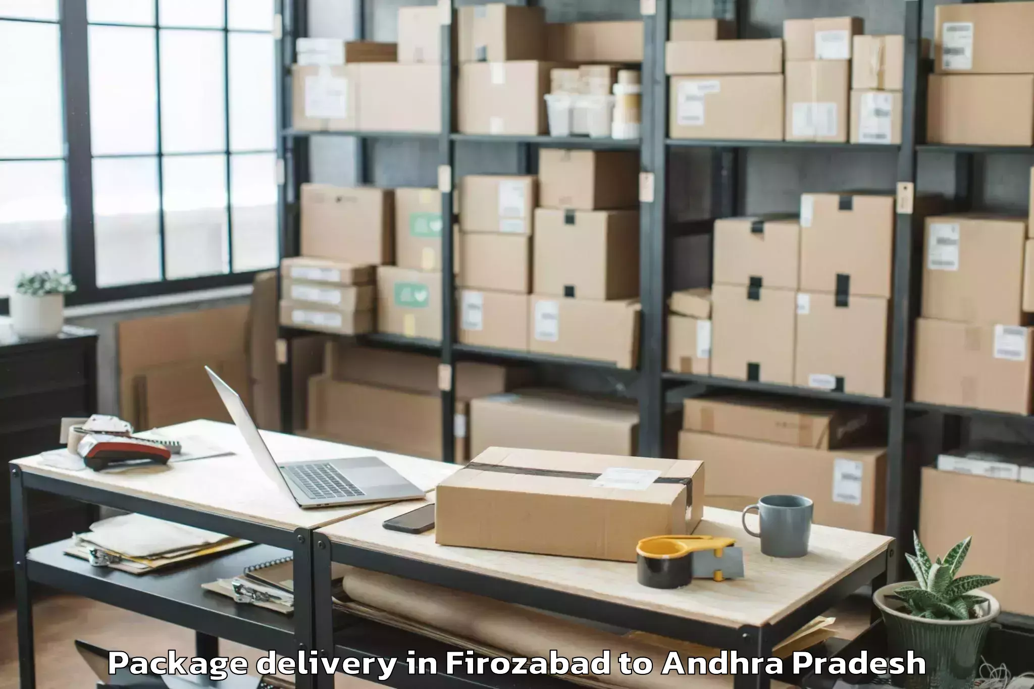 Affordable Firozabad to Vemulapalli Package Delivery